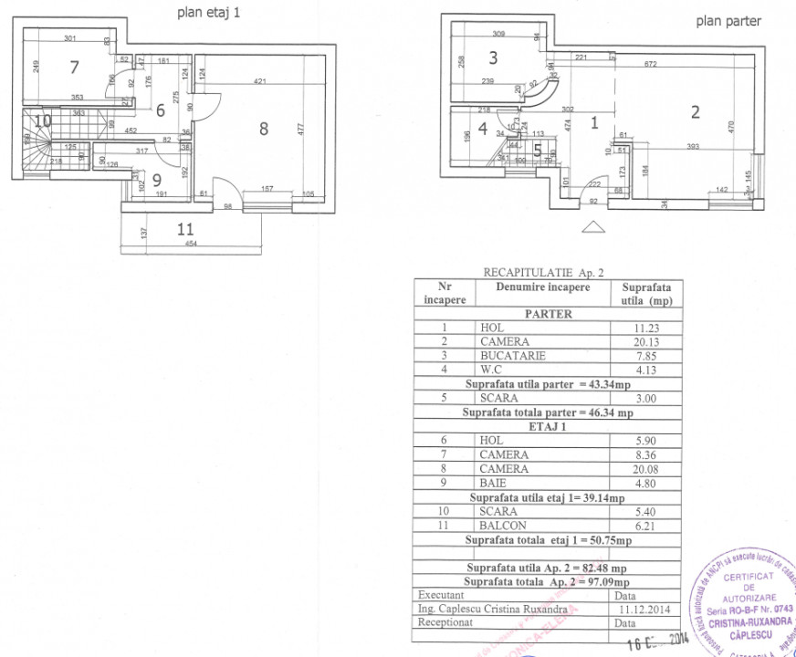 CORBEANCA-OSTRATU, DUPLEX P+E+M 