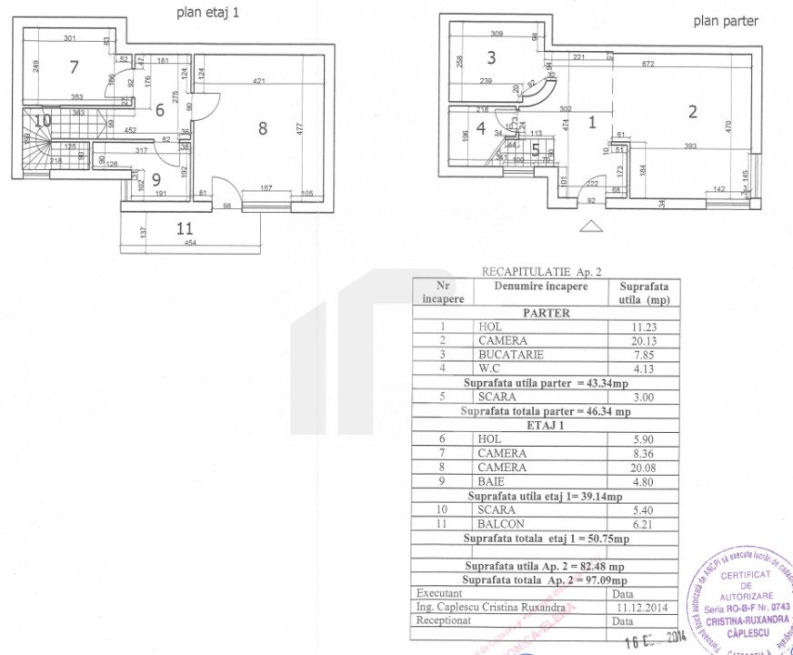 CORBEANCA-OSTRATU, DUPLEX 97 MP, LOT 231 MP 